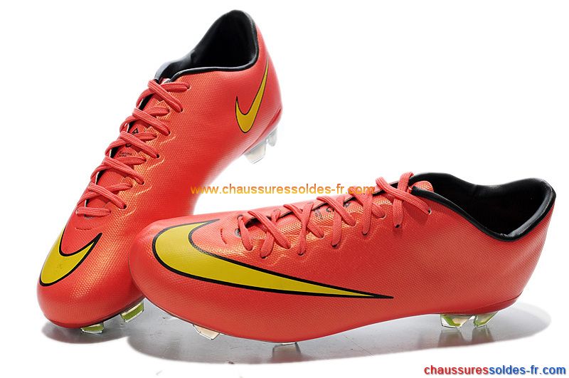 nike mercurial rouge et jaune